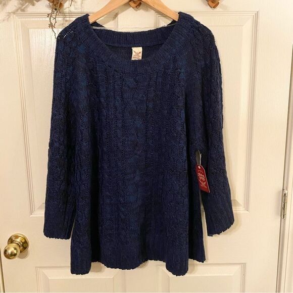 Faded Glory Women's Navy Sweater - Picture 1 of 7
